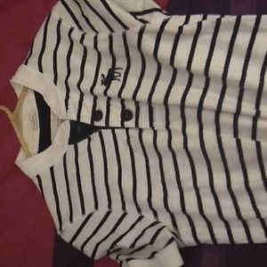 Abercrombie and Fitch button collar tee shirt